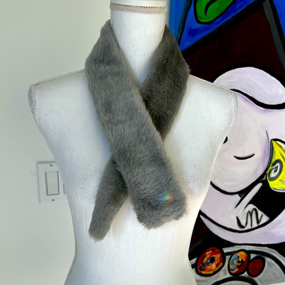 FASHION FAUX TIE SCARF